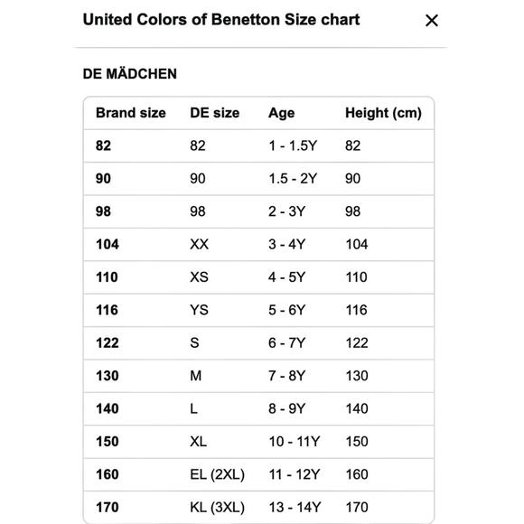 United Colors of Benetton Girls Knitted Ponchos Cape XL-3XL (10-14 YRS) - Picture 11 of 11